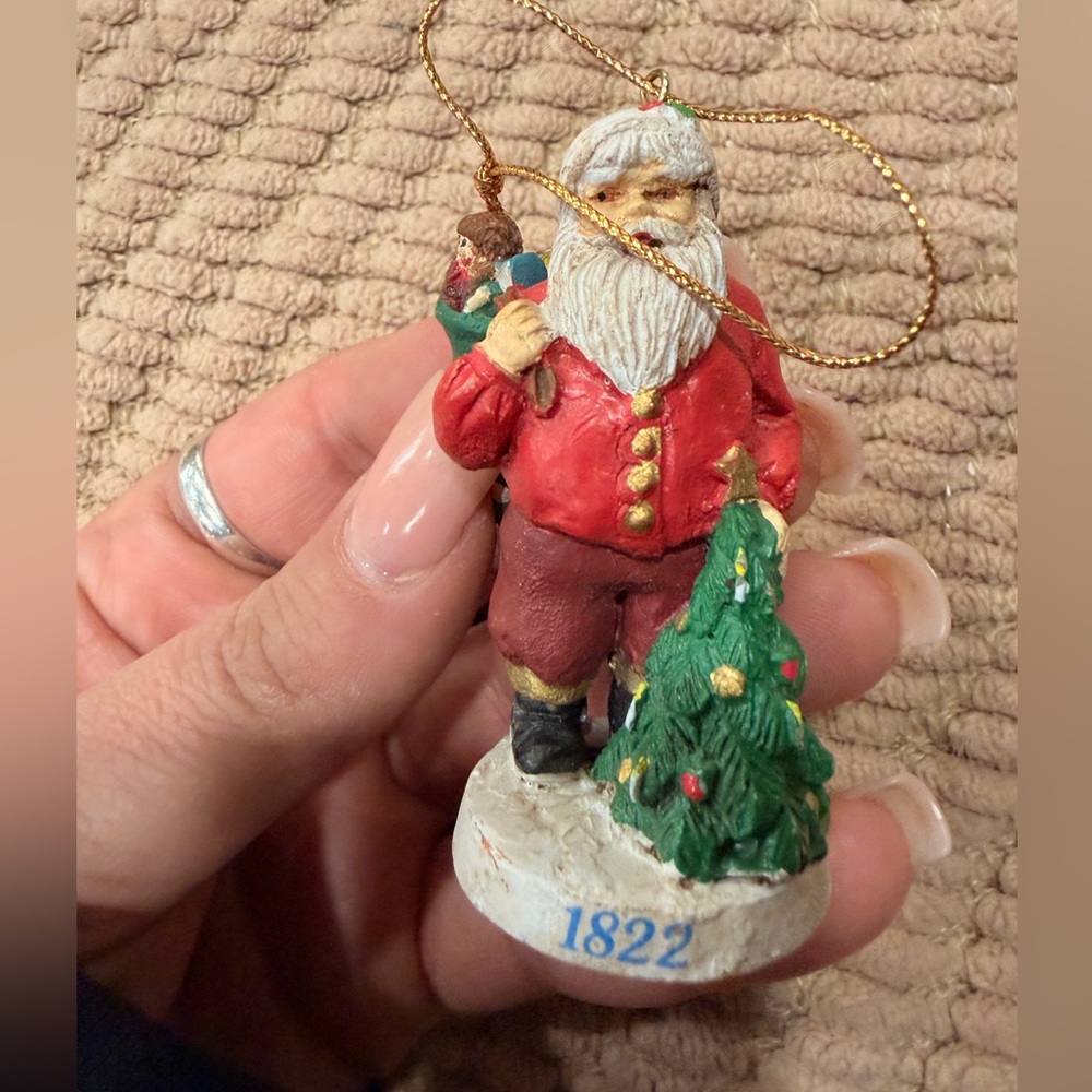 Russ Berrie Santa Through the Ages 1822‎ Ornament Vintage Christmas Figurine